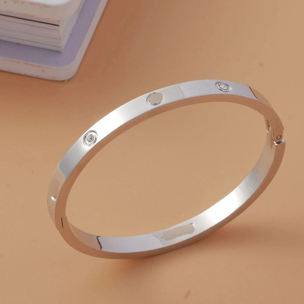 Silver Stone Bangle
