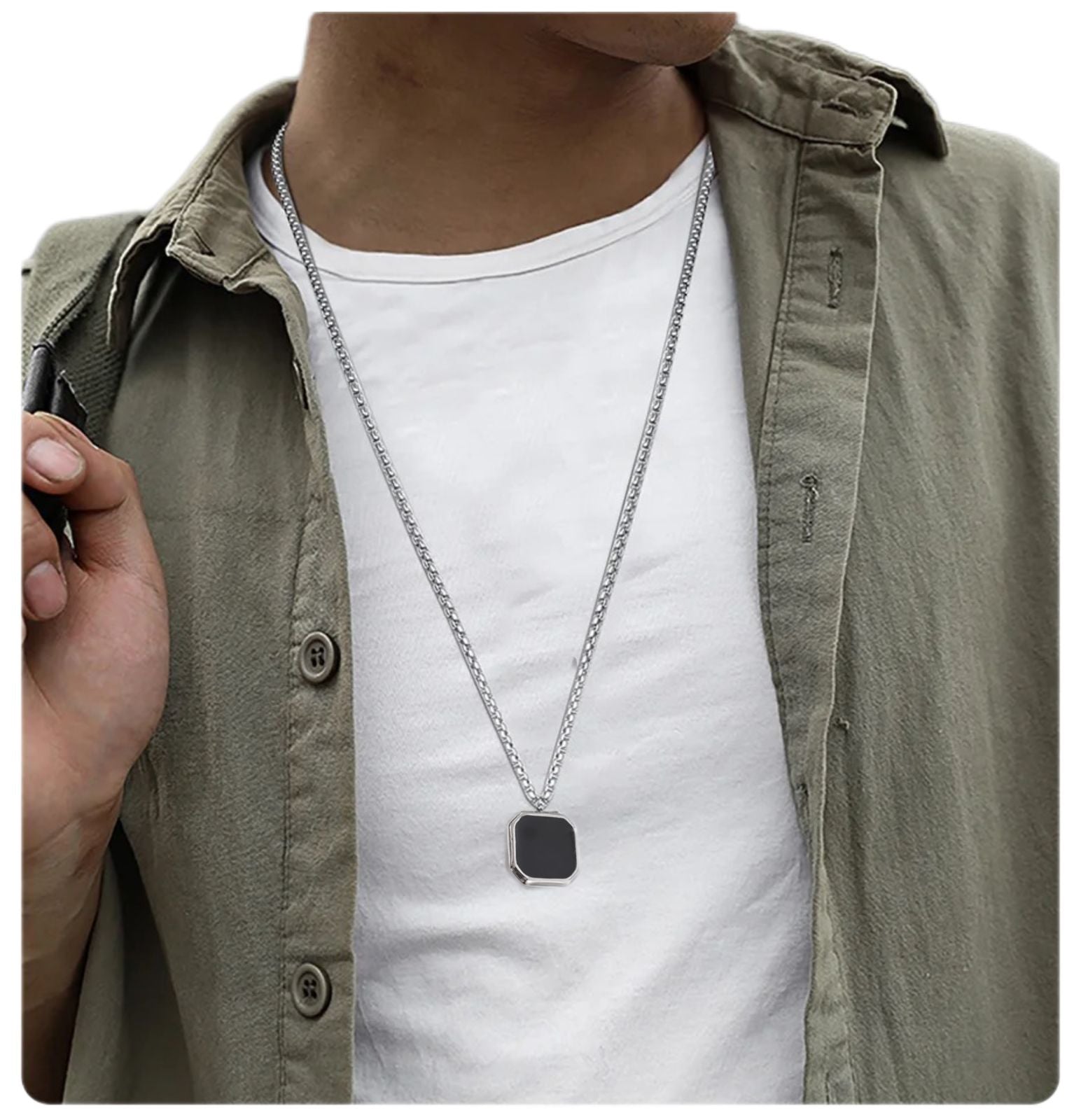 Mini Square pendent for Men Women