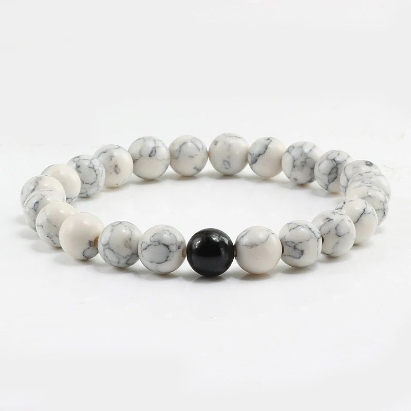 Couple Beads Texture Bracelet