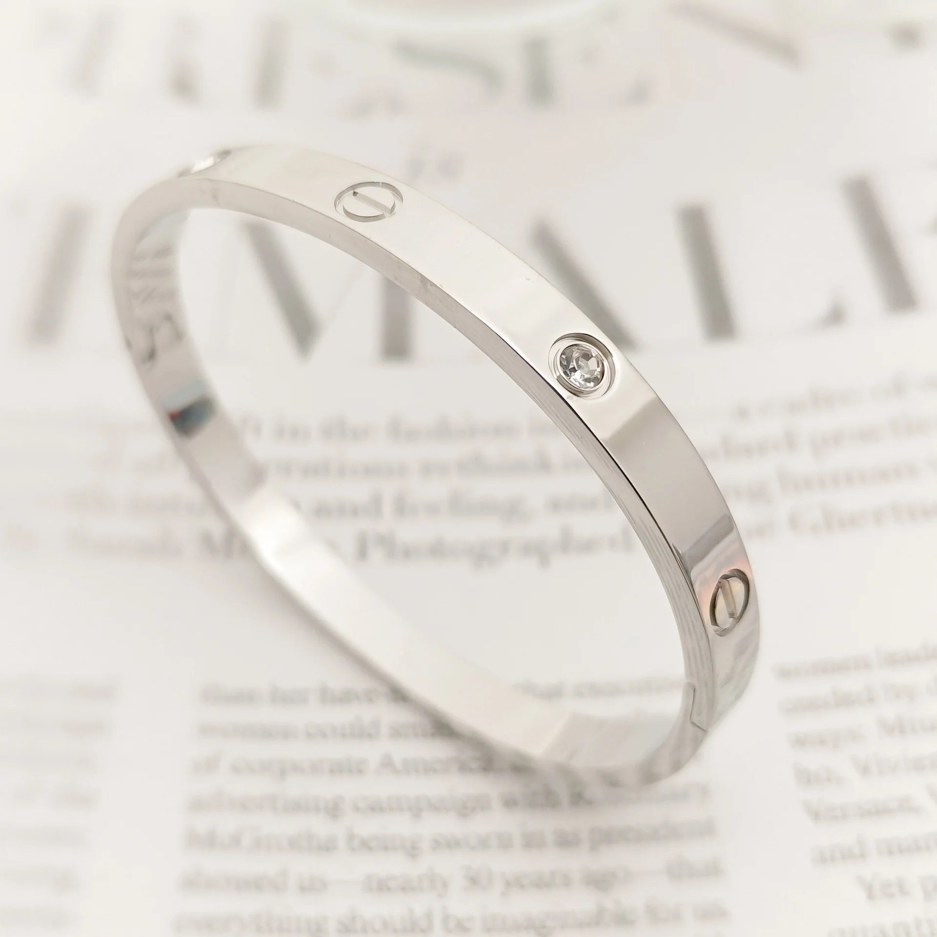 Silver Stone Bangle