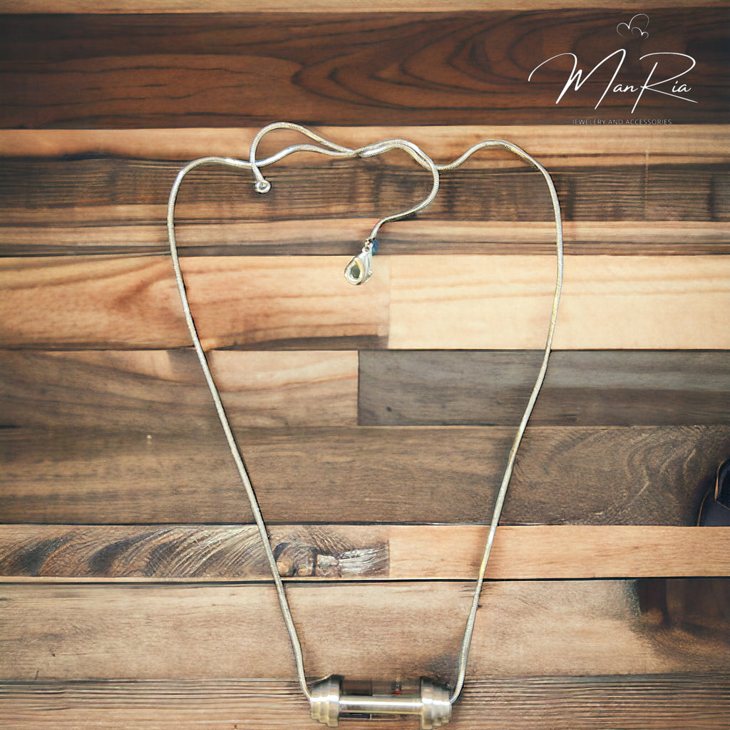 Dumbbell Pendant/ Chain for Men Women