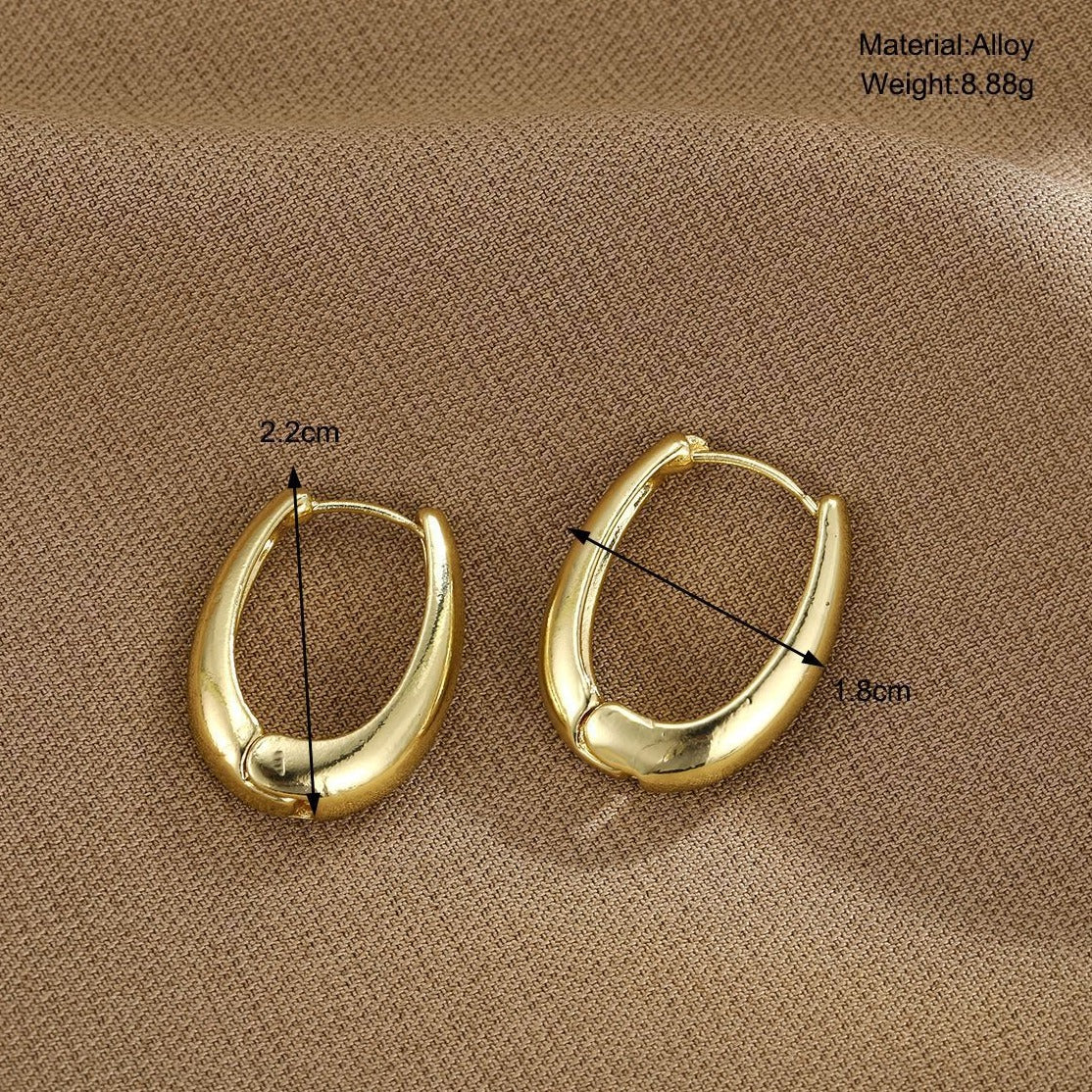 Cross Border Gold Plated Earrings