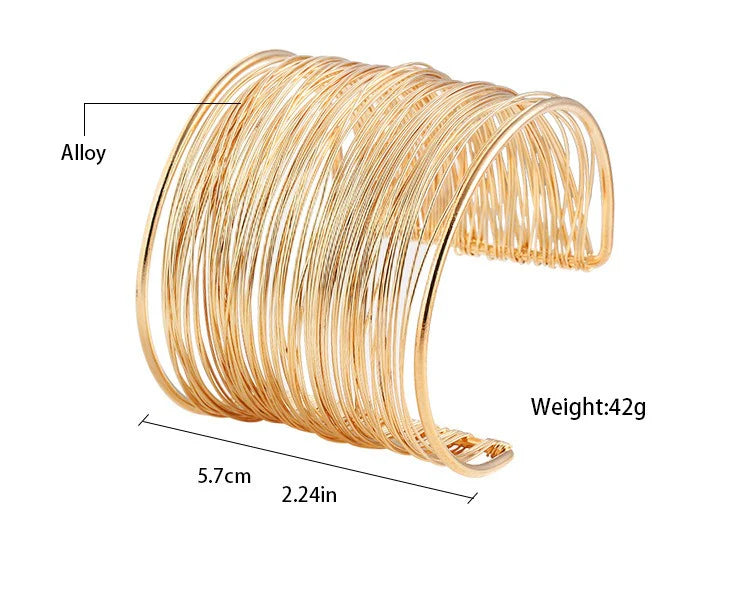 Wire Bangle Golden