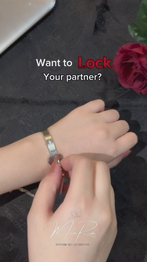 Lock Key Pendant and Bangle Set